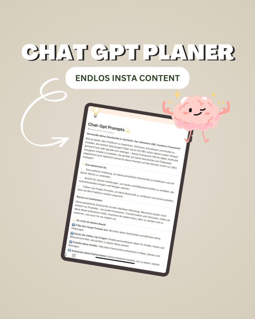 Chat GPT Instagram Content Planer